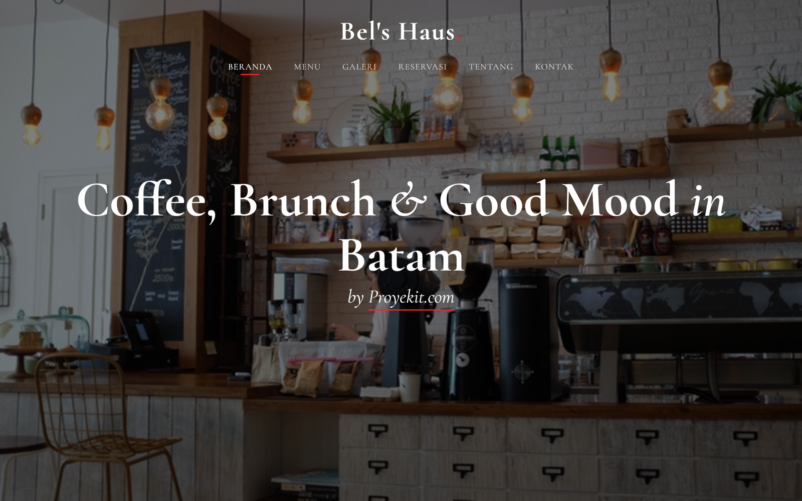 Bel’s Haus - Modern Cafe & Brunch Website