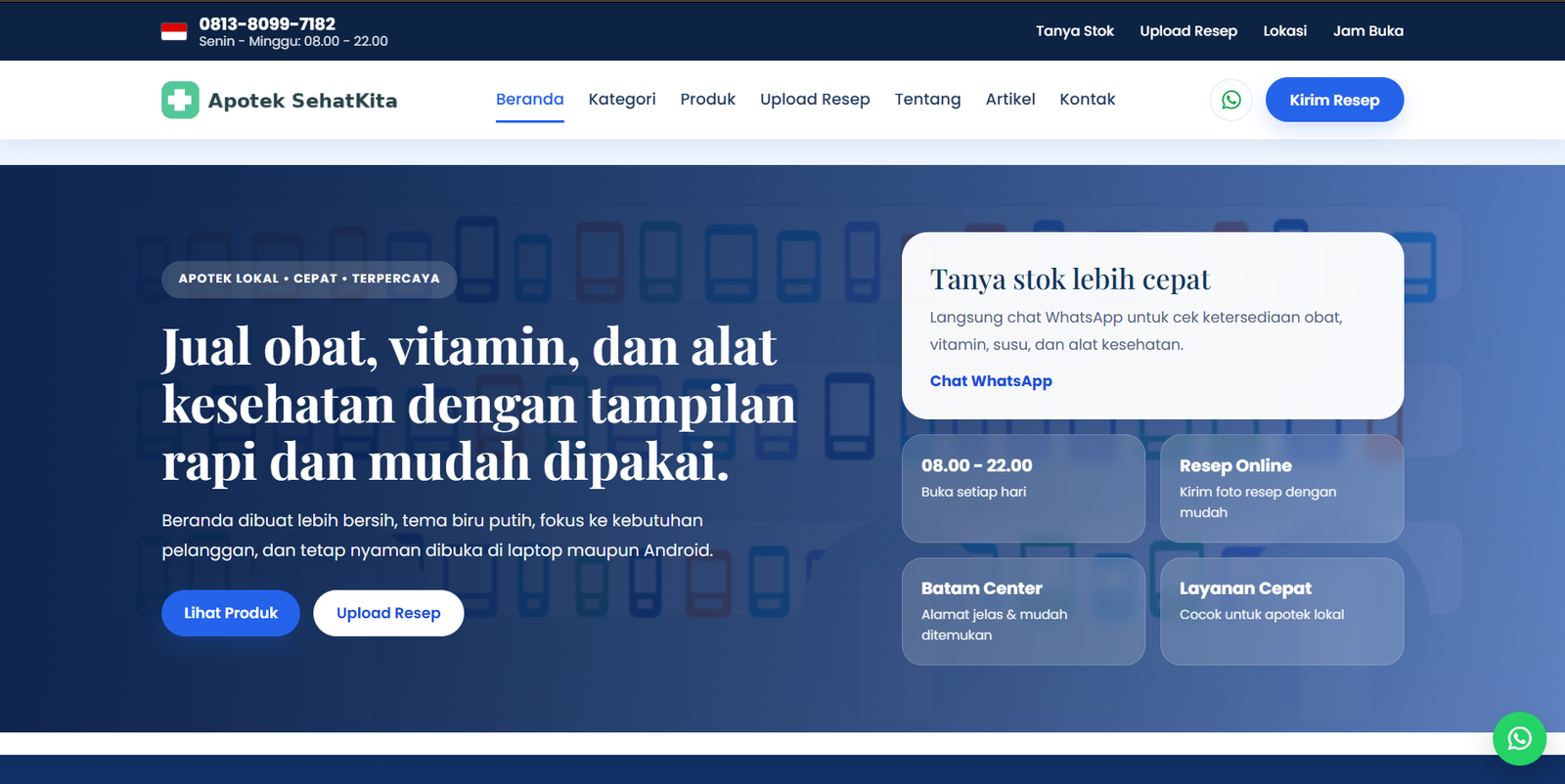 Free Template Apotek Resep Online