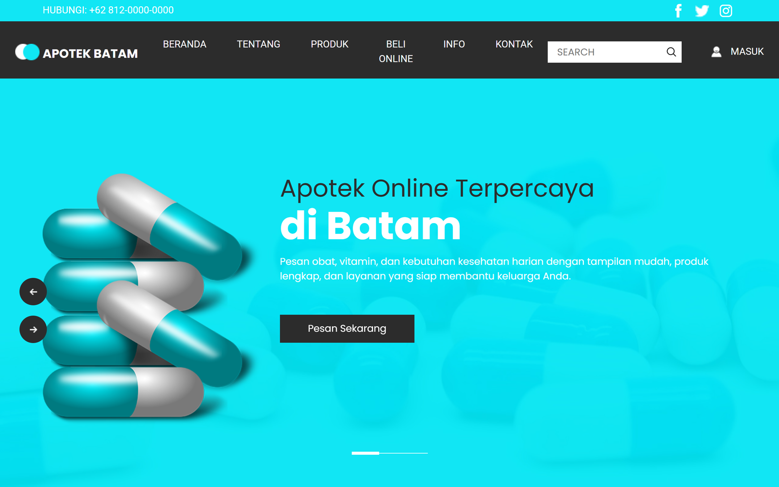 Free Template Apotek Online