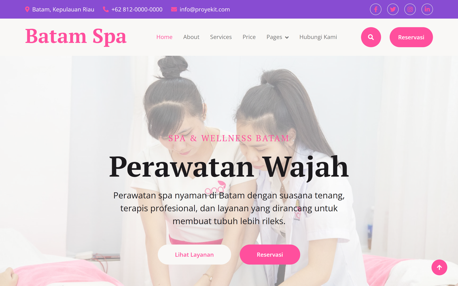 Website Spa Custom
